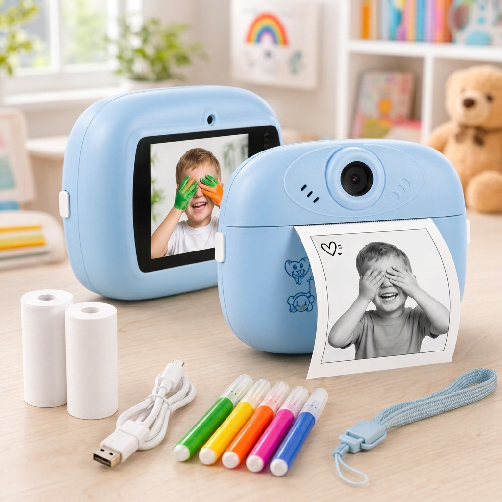 Instant Photo Printer Camera